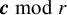 bold italic c mod r
