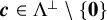 bold italic c element of normal upper Lamda Superscript up tack minus StartSet bold 0 EndSet