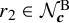 r 2 element of script upper N Subscript bold italic c Superscript upper B