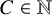 upper C element of double struck upper N
