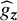 ModifyingAbove g With caret Subscript bold italic z