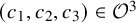 left parenthesis c 1 comma c 2 comma c 3 right parenthesis element of script upper O cubed