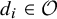 d Subscript i Baseline element of script upper O