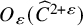 upper O Subscript epsilon Baseline left parenthesis ModifyingAbove upper C With caret Superscript 2 plus epsilon Baseline right parenthesis