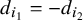 d Subscript i 1 Baseline equals minus d Subscript i 2