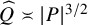 ModifyingAbove upper Q With caret equivalent to StartAbsoluteValue upper P EndAbsoluteValue Superscript 3 divided by 2