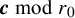 bold italic c mod r 0