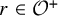r element of script upper O Superscript plus