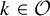 k element of script upper O