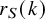 r Subscript upper S Baseline left parenthesis k right parenthesis
