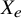 upper X Subscript e
