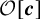 script upper O left bracket bold italic c right bracket