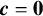 bold italic c equals bold 0