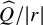 ModifyingAbove upper Q With caret divided by StartAbsoluteValue r EndAbsoluteValue