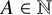 upper A element of double struck upper N