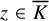 z element of upper K overbar