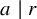 a vertical bar r