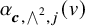 alpha Subscript bold italic c comma and Overscript 2 Endscripts comma j Baseline left parenthesis v right parenthesis