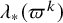 lamda Subscript asterisk Baseline left parenthesis pi Superscript k Baseline right parenthesis