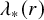 lamda Subscript asterisk Baseline left parenthesis r right parenthesis