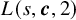 upper L left parenthesis s comma bold italic c comma 2 right parenthesis