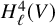 upper H Subscript script l Superscript 4 Baseline left parenthesis upper V right parenthesis
