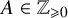upper A element of double struck upper Z Subscript greater than or slanted equals 0