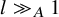 l much greater than Subscript upper A Baseline 1