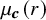 mu Subscript bold italic c Baseline left parenthesis r right parenthesis