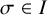 sigma element of upper I