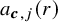 a Subscript bold italic c comma j Baseline left parenthesis r right parenthesis