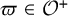 pi element of script upper O Superscript plus