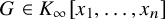 upper G element of upper K Subscript infinity Baseline left bracket x 1 comma ellipsis comma x Subscript n Baseline right bracket