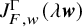 upper J Subscript upper F comma w Superscript normal upper Gamma Baseline left parenthesis lamda bold italic w right parenthesis