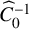 ModifyingAbove upper C With caret Subscript 0 Superscript negative 1