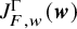upper J Subscript upper F comma w Superscript normal upper Gamma Baseline left parenthesis bold italic w right parenthesis