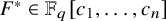 upper F Superscript asterisk Baseline element of double struck upper F Subscript q Baseline left bracket c 1 comma ellipsis comma c Subscript n Baseline right bracket