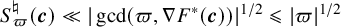 upper S Subscript pi Superscript normal natural Baseline left parenthesis bold italic c right parenthesis much less than StartAbsoluteValue gcd left parenthesis pi comma nabla upper F Superscript asterisk Baseline left parenthesis bold italic c right parenthesis right parenthesis EndAbsoluteValue Superscript 1 divided by 2 Baseline less than or slanted equals StartAbsoluteValue pi EndAbsoluteValue Superscript 1 divided by 2