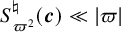 upper S Subscript pi squared Superscript normal natural Baseline left parenthesis bold italic c right parenthesis much less than StartAbsoluteValue pi EndAbsoluteValue