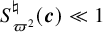 upper S Subscript pi squared Superscript normal natural Baseline left parenthesis bold italic c right parenthesis much less than 1