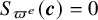 upper S Subscript pi Sub Superscript e Baseline left parenthesis bold italic c right parenthesis equals 0