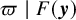 pi vertical bar upper F left parenthesis bold italic y right parenthesis