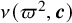 nu left parenthesis pi squared comma bold italic c right parenthesis
