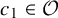 c 1 element of script upper O