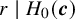 r vertical bar upper H 0 left parenthesis bold italic c right parenthesis