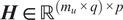 upper H element of double struck upper R mu times q times p