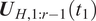 UH comma 1 colon r minus 1 t 1