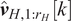 v ̂ upper H comma 1 colon rHk