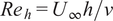 Reh equals upper U infinity h slash nu