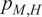 pM comma upper H